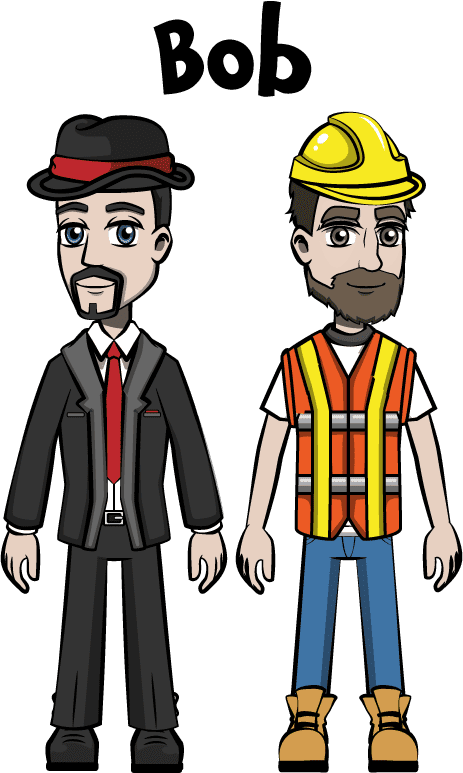 Construction Bob and 2 alternate outfits for Pastor Bob